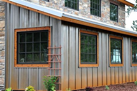 metal barn siding on house